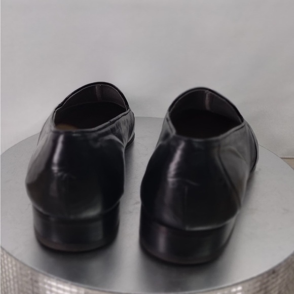 Fkorshiem Black Leather Loafers size 8.5 pre owned good condition